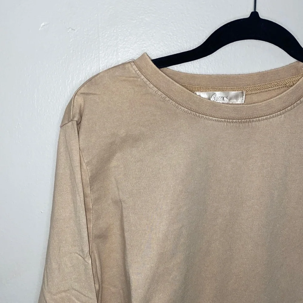 🪿Oversized Taupe Vintage Like Vinyl Mineral Wash Boyfriend Tee! - Picture 1 of 6